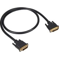 Sharkoon DVI-D/DVI-D (24+1), 1 m cavo DVI Nero Nero, 1 m, 1 m, DVI-D, DVI-D, Maschio, Maschio, Nero