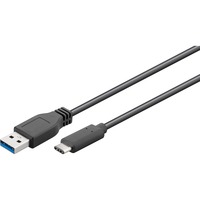 goobay USB3.1CA1 cavo USB USB 3.2 Gen 1 (3.1 Gen 1) 1 m USB A USB C Nero Nero, 1 m, USB A, USB C, USB 3.2 Gen 1 (3.1 Gen 1), Nero