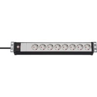 Brennenstuhl 1156057028 unità di distribuzione dell'energia (PDU) Nero, Grigio, Ciabatta Nero/Grigio chiaro, Nero, Grigio, 105 mm, 65 mm, 485 mm, 840 g