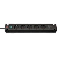 Brennenstuhl Bremounta prolunghe e multiple 3 m 5 presa(e) AC Interno Nero, Ciabatta Nero, 3 m, 5 presa(e) AC, Interno, Tipo F, Tipo F, IP20