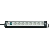 Brennenstuhl Multipresa Premium-Line 8 vie, Ciabatta Nero/Grigio chiaro