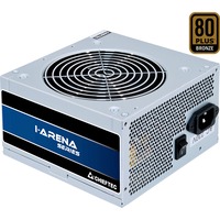 Chieftec GPB-350S alimentatore per computer 350 W 20+4 pin ATX PS/2 Argento, Alimentatore PC grigio, 350 W, 200 - 240 V, 47 - 63 Hz, 3 A, Attivo, 90 W
