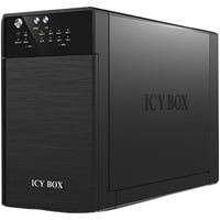 ICY BOX IB-RD3620SU3 array di dischi 0 TB Desktop Nero, Disk enclosure Nero, 0 TB, SATA, Seriale ATA II, Serial ATA III, 1,5 kg, Desktop, Nero