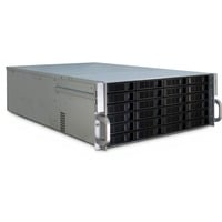 Inter-Tech 4U-4424 Supporto Nero, Argento, Server case Nero, Supporto, Server, Nero, Argento, ATX, EATX, EEB, Mini-ITX, uATX, Metallo, 4U