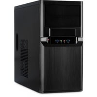 Inter-Tech TM-515 Micro Tower Nero, Chassis Tower Nero, Micro Tower, PC, Nero, uATX, Metallo, 36 cm