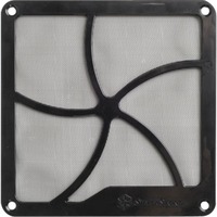 SilverStone FF122 Altro, Filtro antipolvere Altro, ABS sintetico, Nero, Argento, 120 mm, 120 mm, 120 mm