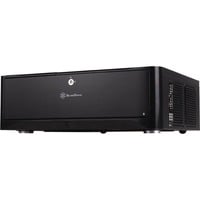 SilverStone GD06B vane portacomputer Scrivania Nero, Alloggiamento desktop Nero, Scrivania, PC, Alluminio, Plastica, SECC, Micro-ATX, Mini-DTX, Mini-ITX, Nero, 440 mm, Vendita al dettaglio