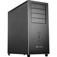 SilverStone TJ04-E Midi Tower Nero, Argento, Chassis Tower Nero, Midi Tower, PC, Nero, Argento, ATX, CEB, micro ATX, Alluminio, Acciaio, 16,8 cm, Vendita al dettaglio