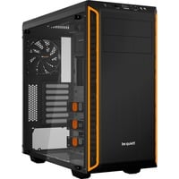 be quiet! Pure Base 600 Window Midi Tower Nero, Arancione, Chassis Tower Nero/Orange, Midi Tower, PC, Nero, Arancione, ATX, micro ATX, Mini-ITX, ABS sintetico, Plastica, Acciaio, Vetro temperato, Gaming