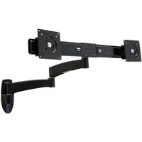 Ergotron 200 Series Combo Arm 61 cm (24") Nero Parete, Montaggio a parete Nero, 8,2 kg, 61 cm (24"), 75 x 75 mm, 100 x 100 mm, Nero