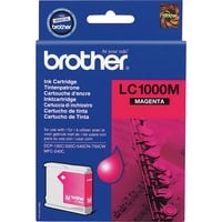 Brother LC1000M cartuccia d'inchiostro 1 pz Originale Magenta Magenta, Inchiostro a base di pigmento, 1 pz, 400 pagine, Confezione singola, Vendita al dettaglio
