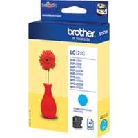 Brother LC121C cartuccia d'inchiostro 1 pz Originale Ciano Ciano, 1 pz, 300 pagine, Confezione singola