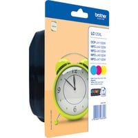 Brother LC125XLRBWBPDR cartuccia d'inchiostro 1 pz Originale Nero, Ciano, Magenta, Giallo Nero, Ciano, Magenta, Giallo, Inchiostro a base di pigmento, 1 pz, 1200 pagine, 1200 pagine, Confezione multipla, Vendita al dettaglio