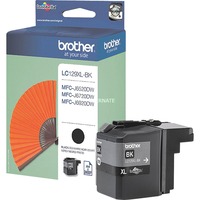 Brother LC129XLBK cartuccia d'inchiostro 1 pz Originale Resa elevata (XL) Nero Resa elevata (XL), Nero, 1 pz, 2400 pagine, Confezione singola