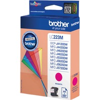 Brother LC223M cartuccia d'inchiostro 1 pz Originale Magenta Magenta, Inchiostro a base di pigmento, 1 pz, 550 pagine, Confezione singola