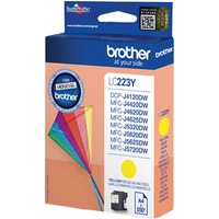 Brother LC223Y cartuccia d'inchiostro 1 pz Originale Giallo Giallo, Inchiostro a base di pigmento, 1 pz, 550 pagine, Confezione singola