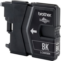 Brother LC985BK cartuccia d'inchiostro 1 pz Originale Nero Nero, Inchiostro a base di pigmento, 1 pz, 300 pagine, Confezione singola, Vendita al dettaglio