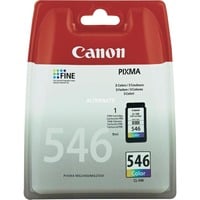 Canon CL-546 Cartuccia d'inchiostro colore C/M/Y Resa standard, Ciano, Magenta, Giallo, Inchiostro a base di pigmento, 1 pz, 180 pagine, Confezione singola