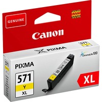 Canon Cartuccia d'inchiostro giallo a resa elevata CLI-571 Y XL giallo, Resa elevata (XL), Giallo, Inchiostro a base di pigmento, 11 ml, 1 pz, 715 pagine