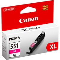 Canon Cartuccia d'inchiostro magenta a resa elevata CLI-551M XL Resa elevata (XL), Magenta per foto, Inchiostro colorato, 1 pz, 660 pagine, Confezione singola, Vendita al dettaglio