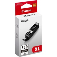 Canon Cartuccia d'inchiostro nero a pigmenti a resa elevata PGI-550PGBK XL Resa elevata (XL), Nero, Inchiostro a base di pigmento, 1 pz, 500 pagine, Confezione singola, Vendita al dettaglio