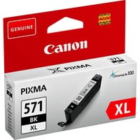 Canon Cartuccia d'inchiostro nero a resa elevata CLI-571 BK XL Resa elevata (XL), Nero, Inchiostro a base di pigmento, 11 ml, 1 pz, 810 pagine
