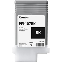 Canon PFI-107BK cartuccia d'inchiostro 1 pz Originale Nero Nero, Inchiostro a base di pigmento, 1 pz