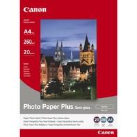 Canon carta fotografica Plus Semi-gloss SG-201 A4 - 20 fogli Satinata, 260 g/m², A4, 20 fogli, Semi, 210 mm, Vendita al dettaglio