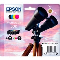 Epson Multipack 4-colours 502 Ink, Inchiostro Resa standard, Nero, Ciano, Magenta, Giallo, Inchiostro a base di pigmento, Inchiostro colorato, 4,6 ml, 3,3 ml
