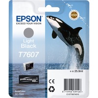 Epson Nero Light T7607, Inchiostro Nero light, Inchiostro a base di pigmento, 25,9 ml, 1 pz