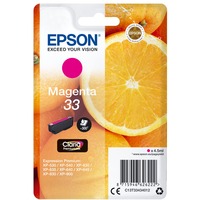 Epson Oranges Cartuccia Magenta T33 Claria Premium, Inchiostro Resa standard, Magenta, Inchiostro a base di pigmento, 4,5 ml, 1 pz, 300 pagine