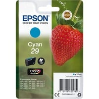 Epson Strawberry Cartuccia Fragole Ciano Inchiostri Claria Home 29, Inchiostro Resa standard, Ciano, 3,2 ml, 1 pz, 180 pagine