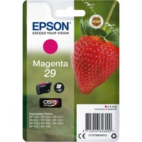 Epson Strawberry Cartuccia Fragole Magenta Inchiostri Claria Home 29, Inchiostro Resa standard, Magenta, Inchiostro a base di pigmento, 3,2 ml, 1 pz, 180 pagine