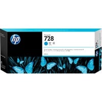 HP Cartuccia inchiostro ciano DesignJet 728, 300 ml 300 ml, Stampante HP Designjet T730, stampante multifunzione HD Designjet T830, Getto termico d'inchiostro, Ciano, Singapore, 283 mm, 41 mm