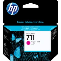 HP Cartuccia inchiostro magenta DesignJet 711, 29 ml 29 ml, Stampanti serie HP DesignJet T120 e HP DesignJet T520ePrinter, Getto termico d'inchiostro, Magenta, CZ131A, Stati Uniti, Singapore, Malesia, 114 mm