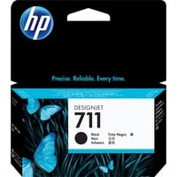 HP Cartuccia inchiostro nero DesignJet 711, 38 ml 38 ml, Stampanti serie HP DesignJet T120 e HP DesignJet T520ePrinter, Getto termico d'inchiostro, Nero, CZ129A, Singapore, Malesia, 119 mm