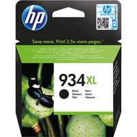 HP Cartuccia originale inchiostro nero ad alta capacità 934XL Resa elevata (XL), Nero, Inchiostro a base di pigmento, 25,5 ml, 1 pz, 1000 pagine