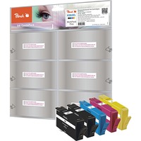 Peach 319219 cartuccia d'inchiostro 5 pz Nero, Ciano, Magenta, Giallo Nero, Ciano, Magenta, Giallo, Inchiostro a base di pigmento, Inchiostro colorato, 38 ml, 12 ml, 5 pz