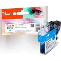 Peach 320475 cartuccia d'inchiostro 1 pz Compatibile Ciano Ciano, Inchiostro a base di pigmento, 6 ml, 1 pz, 400 pagine, Confezione singola