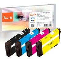 Peach PI200-565 cartuccia d'inchiostro 4 pz Compatibile Nero, Ciano, Magenta, Giallo Nero, Ciano, Magenta, Giallo, 18 ml, 11 ml, 4 pz, 1380 pagine, Confezione multipla