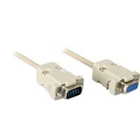 goobay 50224 cavo seriale Grigio 2 m DB-9, Cavo di prolunga grigio, Grigio, 2 m, DB-9, DB-9, Maschio, Femmina